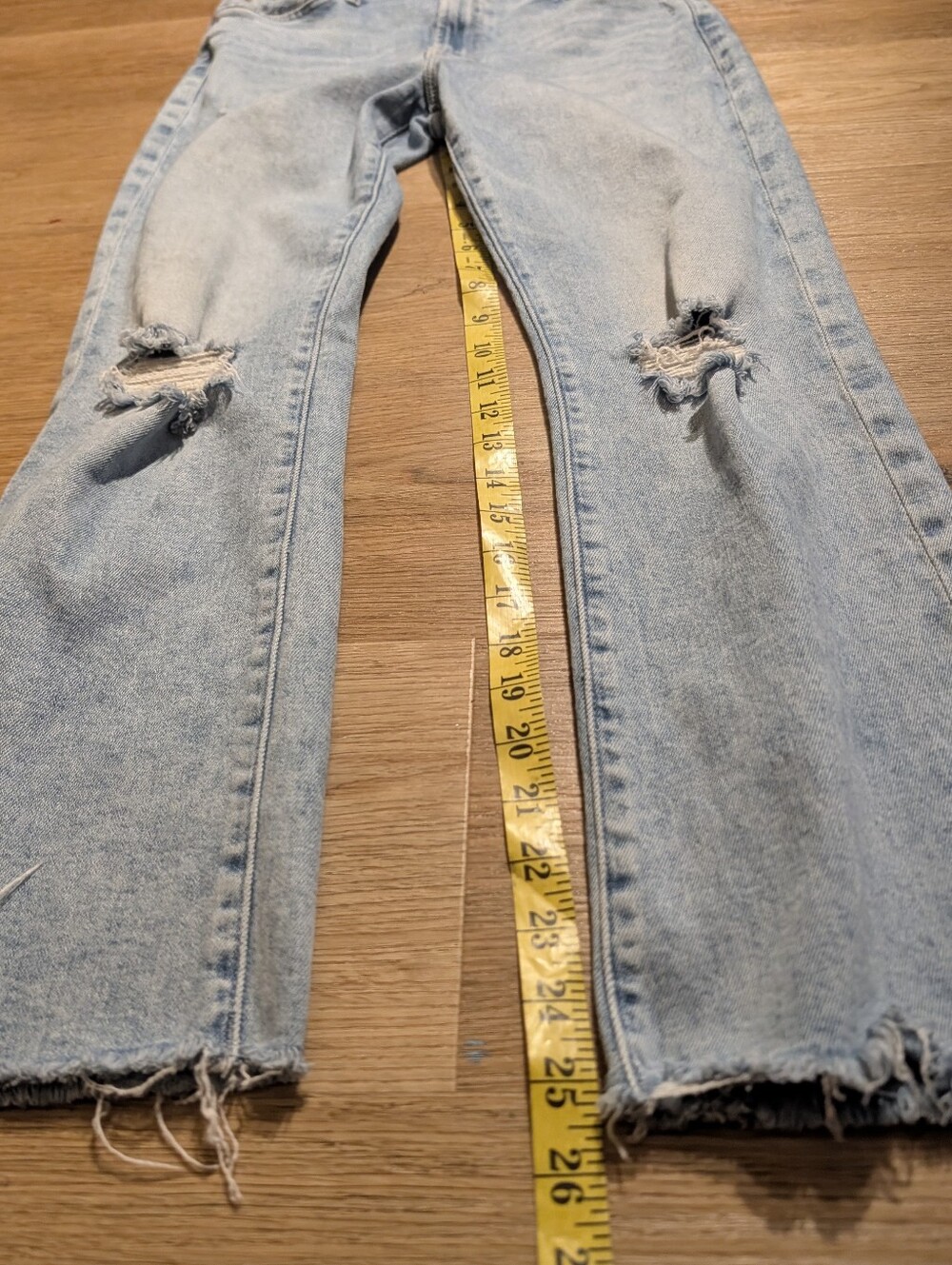 MOTHER Insider Flood Fray in Peek-a-boo sz 30 - Picture 10 of 15
